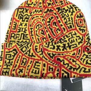 Coach Disney Mickey Mouse X Keith Haring Rib Wool Beanie New